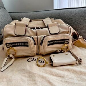 Authentic Chloe soft leather bag with coin purse